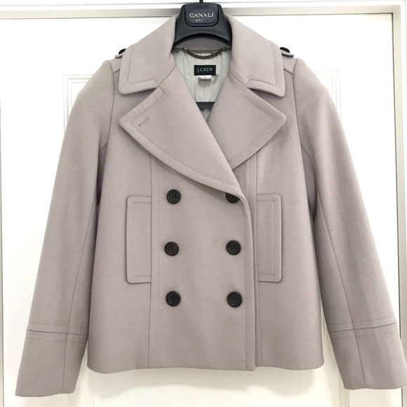 J. Crew Harbor Wool Peacoat - Size 0 - Picture 3 of 9